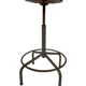 Vintage industrial workshop stool work stool adjustable in height 60's design