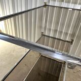 Mid-century shelf in Plexiglas and chrome