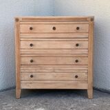 Parisian art deco chest of drawers raw wood