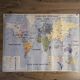 School map / political planisphere and economic planisphere