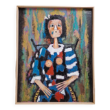 Roland Chanco (1924-2017), friend of Picasso - Oil on canvas, Marie France