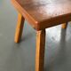 Varnished solid wood bench