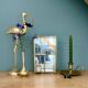 Vitrine vintage en verre et laiton