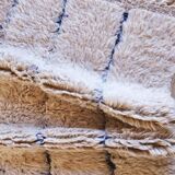 Small Beige Beni Ourain Rug - 130 x 94 cm