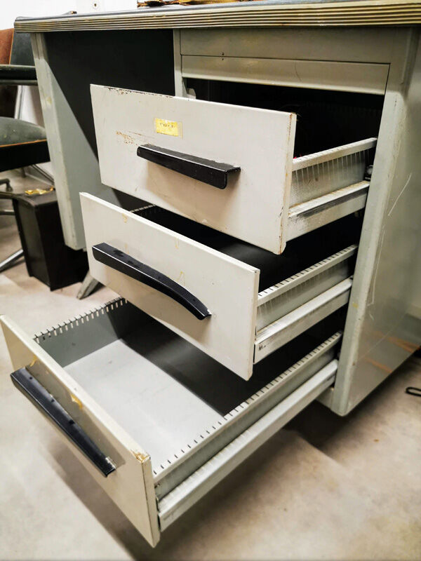 Metal industrial desk