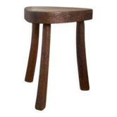 Tabouret tripode brutaliste