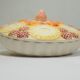 Magnificent fruit tart dish in slip signed "What's Vincent Cadeaux