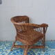 Child Chair basket woven Wicker vintage 1960