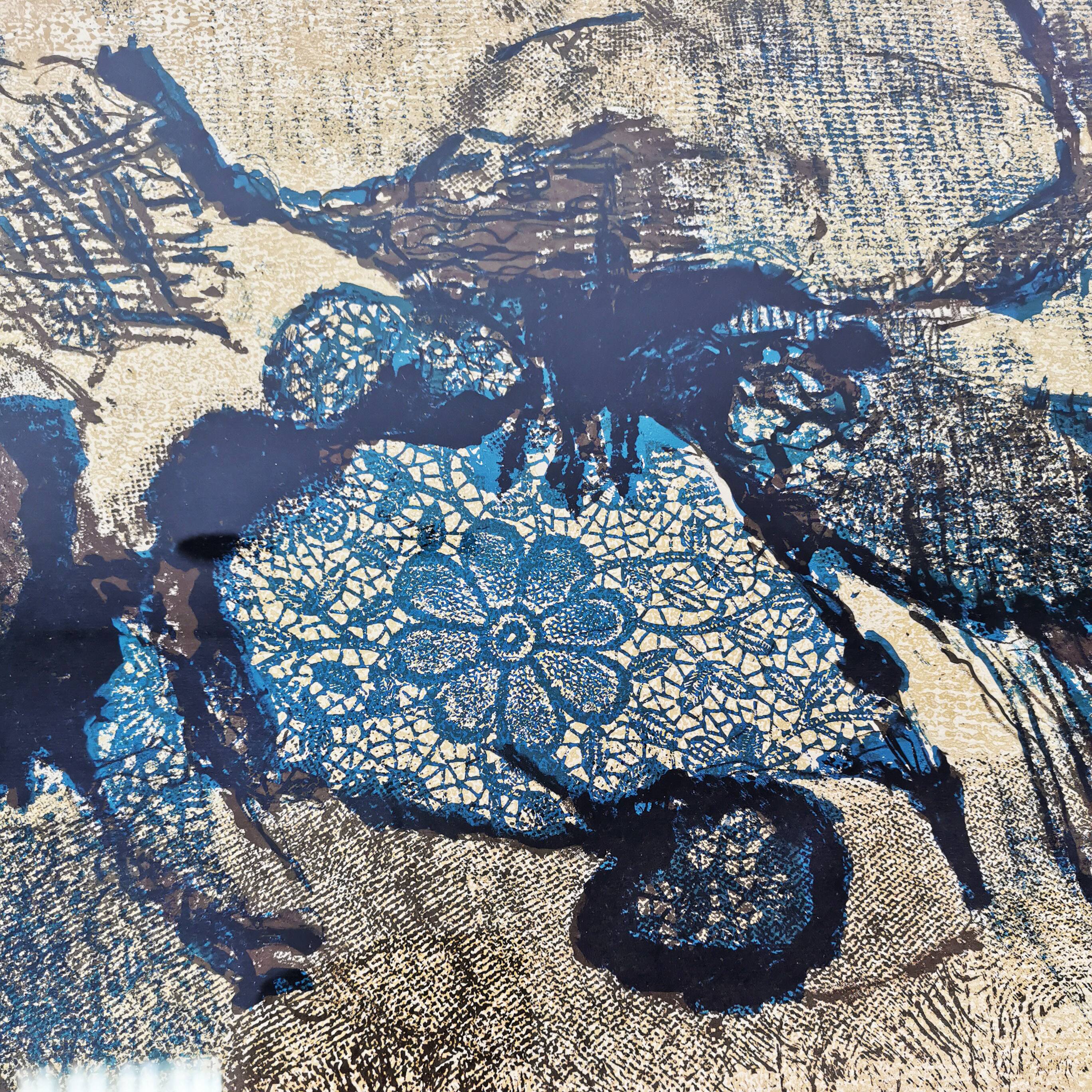 Grete Ball Litografia "Kompozycja" Dania 1972 rok