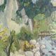 Paysage à l’huile post-impressionniste signé F. Gill