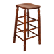 19th-century elm bar stool