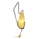 Mid-century Philips opaline glass sconce wall lamp with black frame