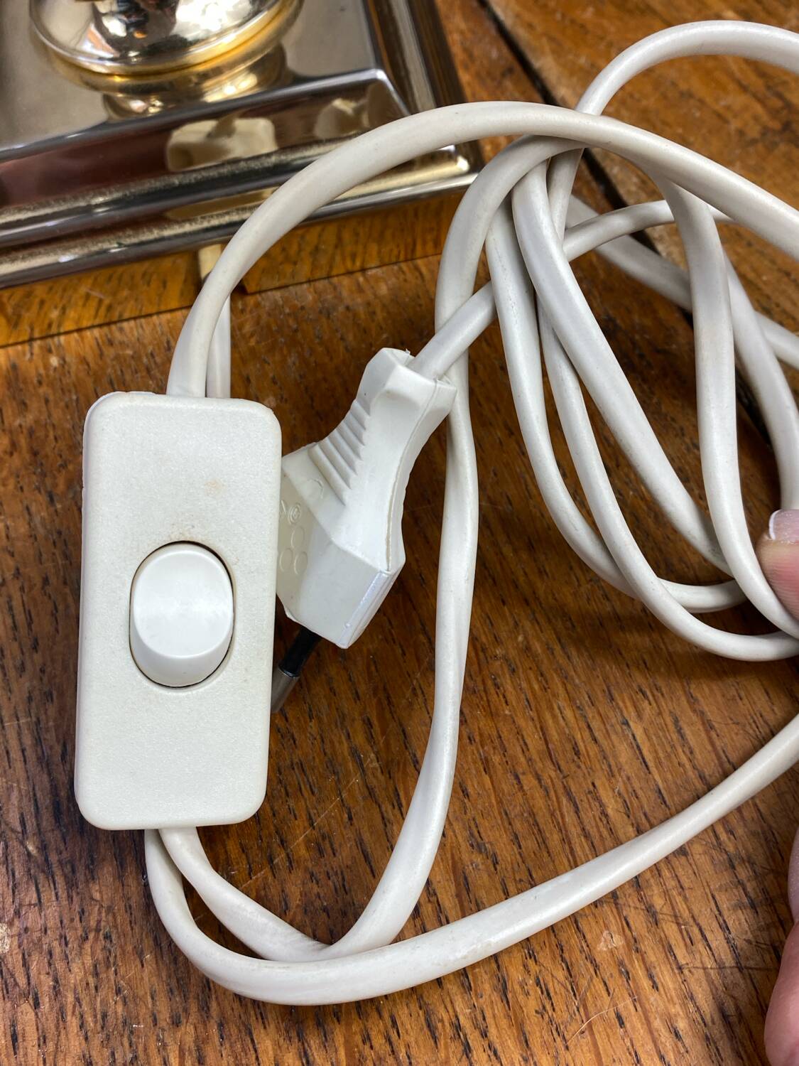 Ceramic and brass lamp Schuytener