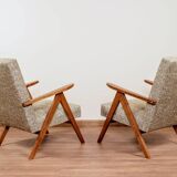 Vintage green granola ethnic design armchair