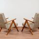 Vintage green granola ethnic design armchair