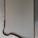 Wall shelf bookcase with brass frieze