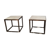 Sofa pieces, bedside tables, marble