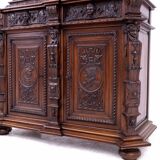 Buffet sculpté, France, vers 1880.