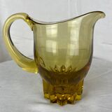 Ocher glass pitcher