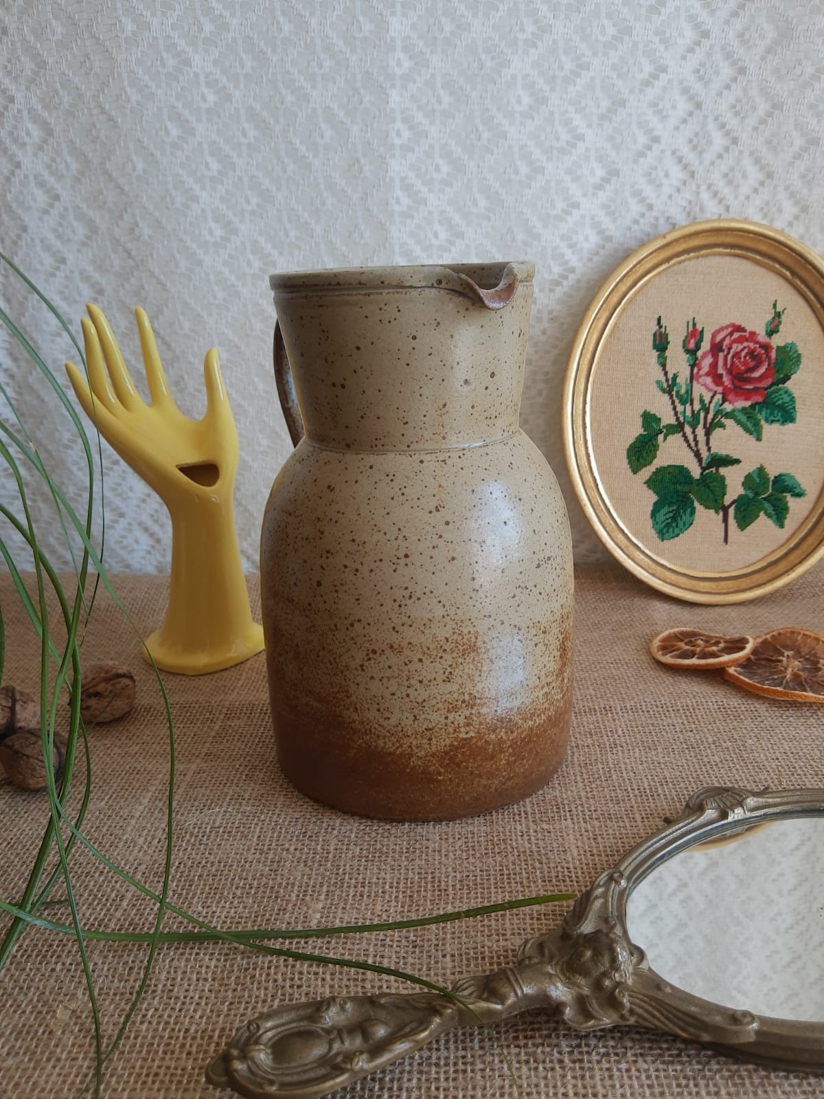 Vintage stoneware jug/pitcher