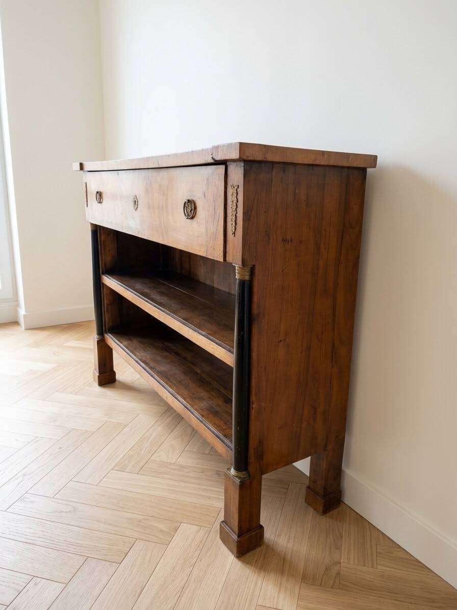 Empire library, ancient, made of solid wood, modular.