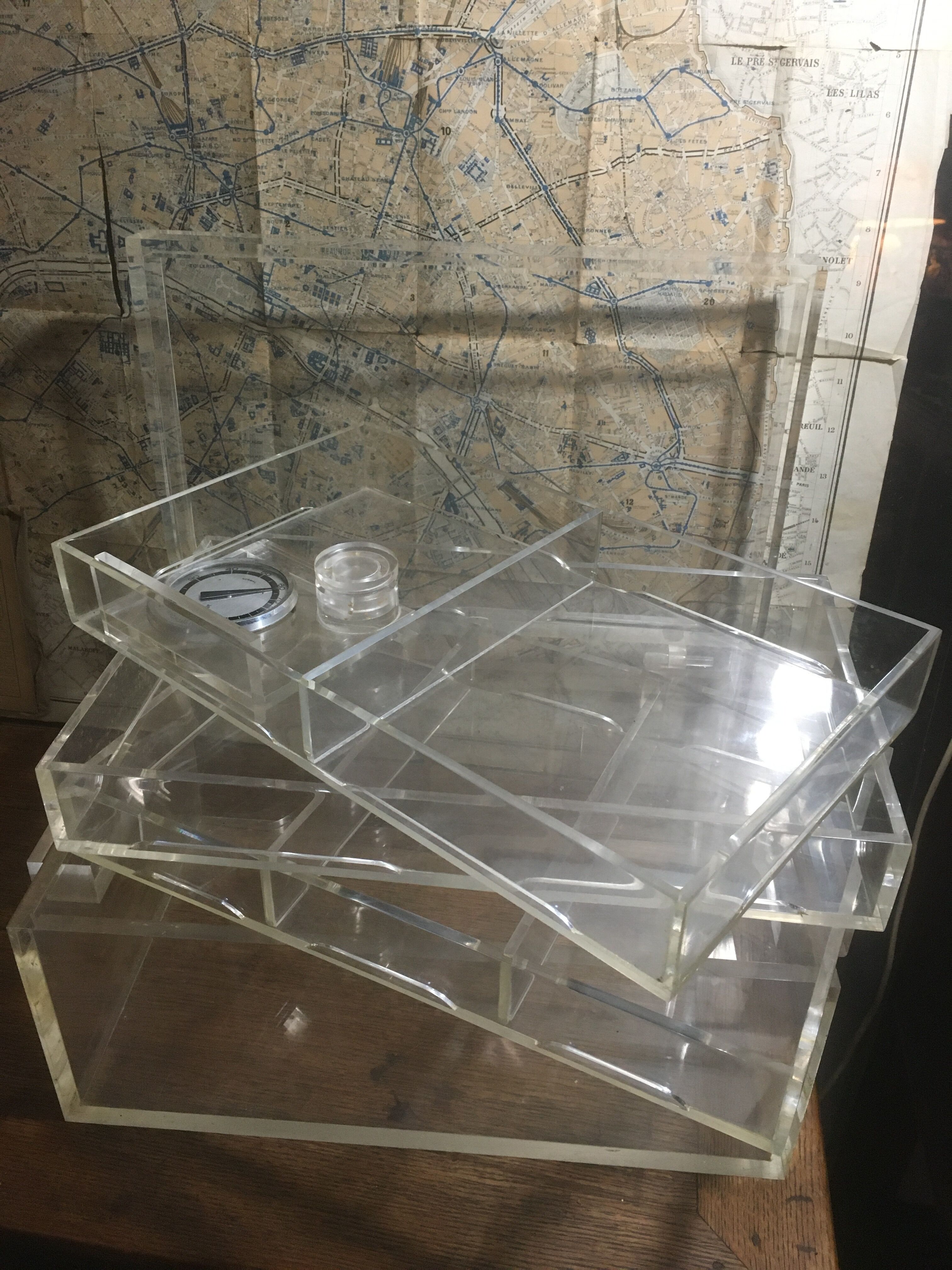 Vintage Plexiglas cigar cellar