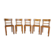 Set de 5 chaises bistrot années 40
