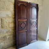 Walnut closet doors