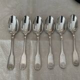 6 tablespoons.  christofle model Vendôme/shell