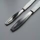 24 Art Deco style stainless steel knives - 12 desserts and 12 cheeses - In boxes