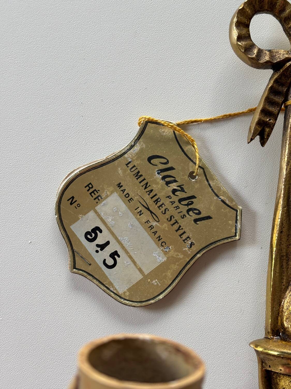 Gilded bronze wall sconces