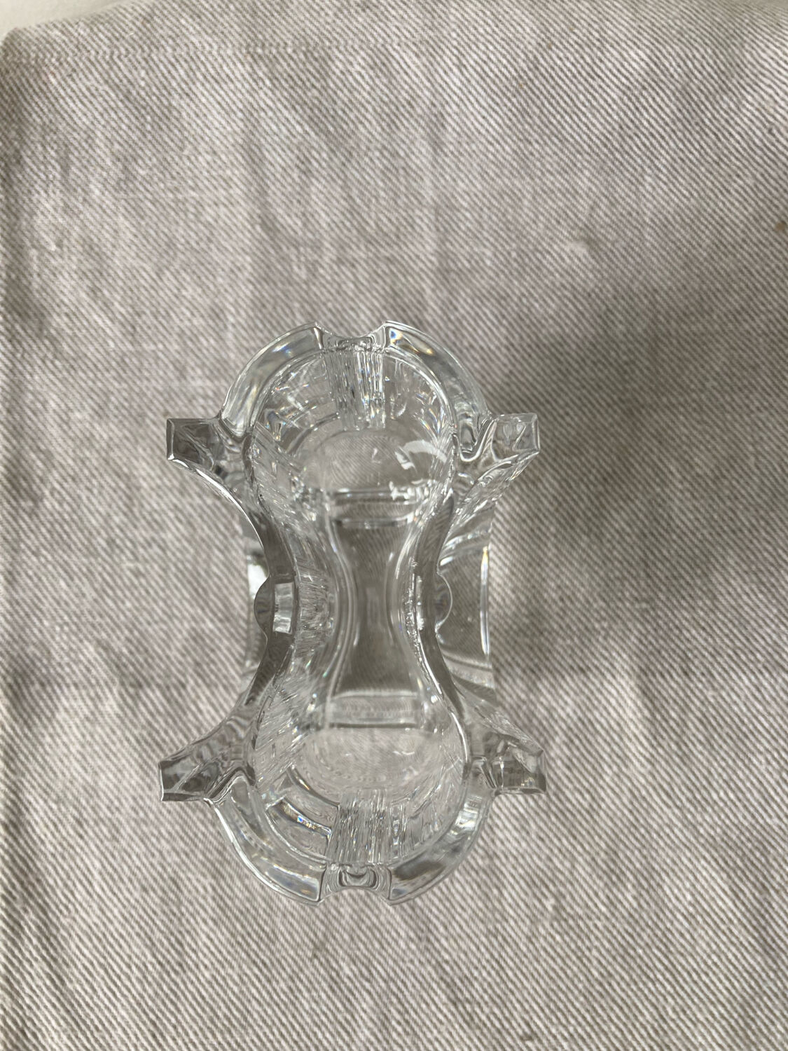 Small crystal vase St Louis, Art Deco