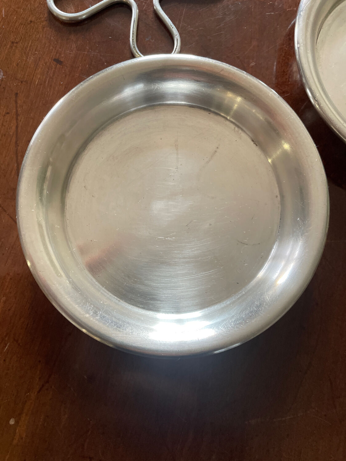 Christofle silver metal underbottle duet
