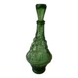 Italian glass carafe bottle, green Empoli