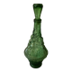 Italian glass carafe bottle, green Empoli