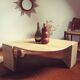 Table basse travertin vintage