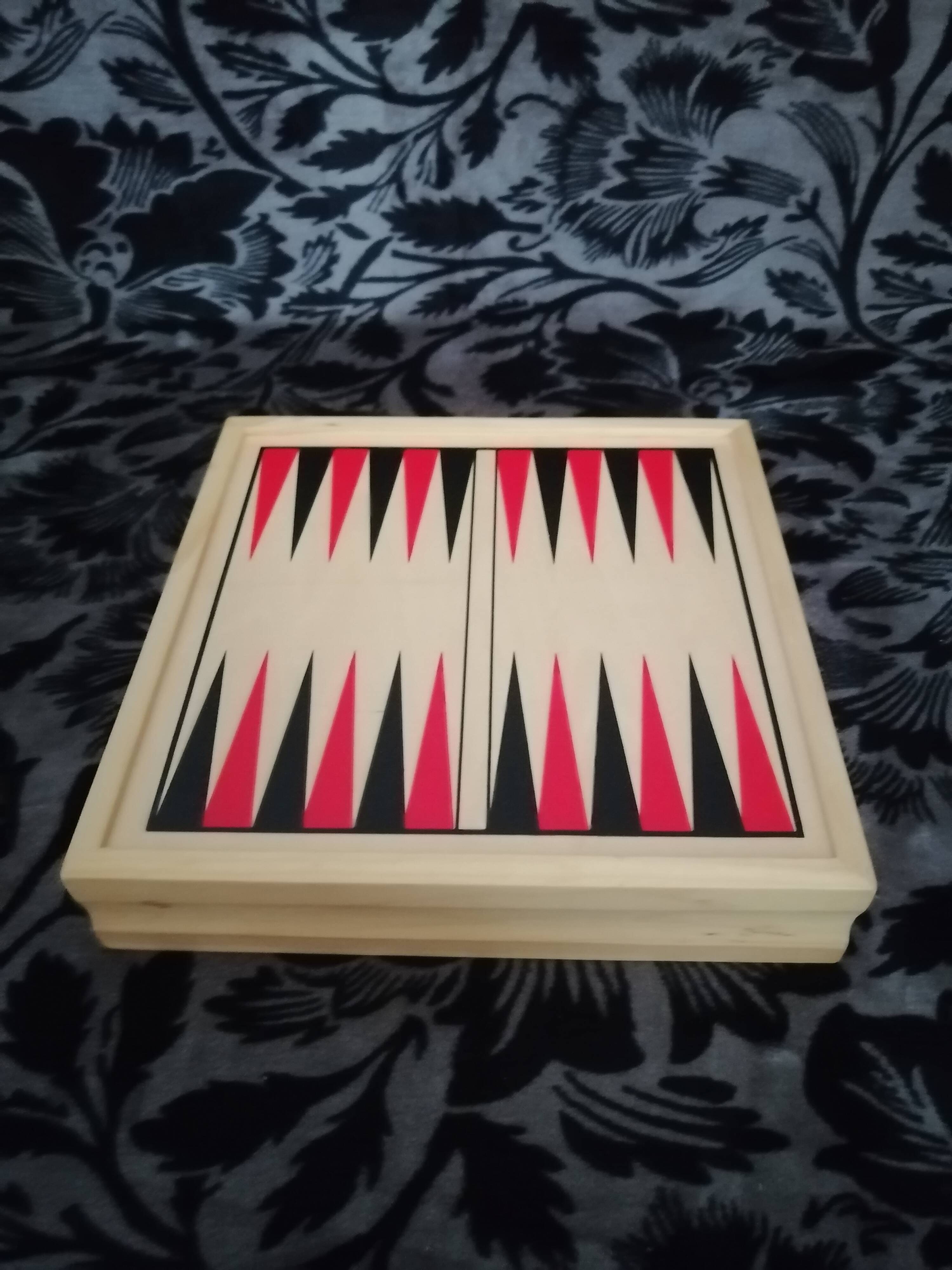 Wooden travel board game box (bayard brand)