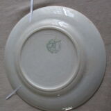 4 plates dessert Moulin des loups Orchies green tiles