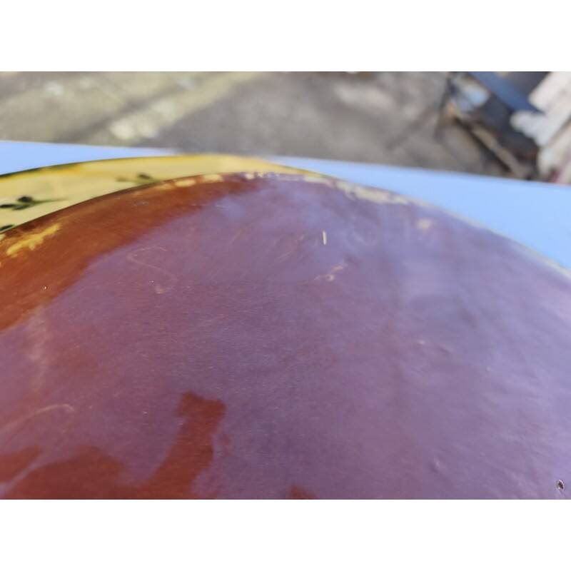 Glazed stoneware dish from St Jean de Fos