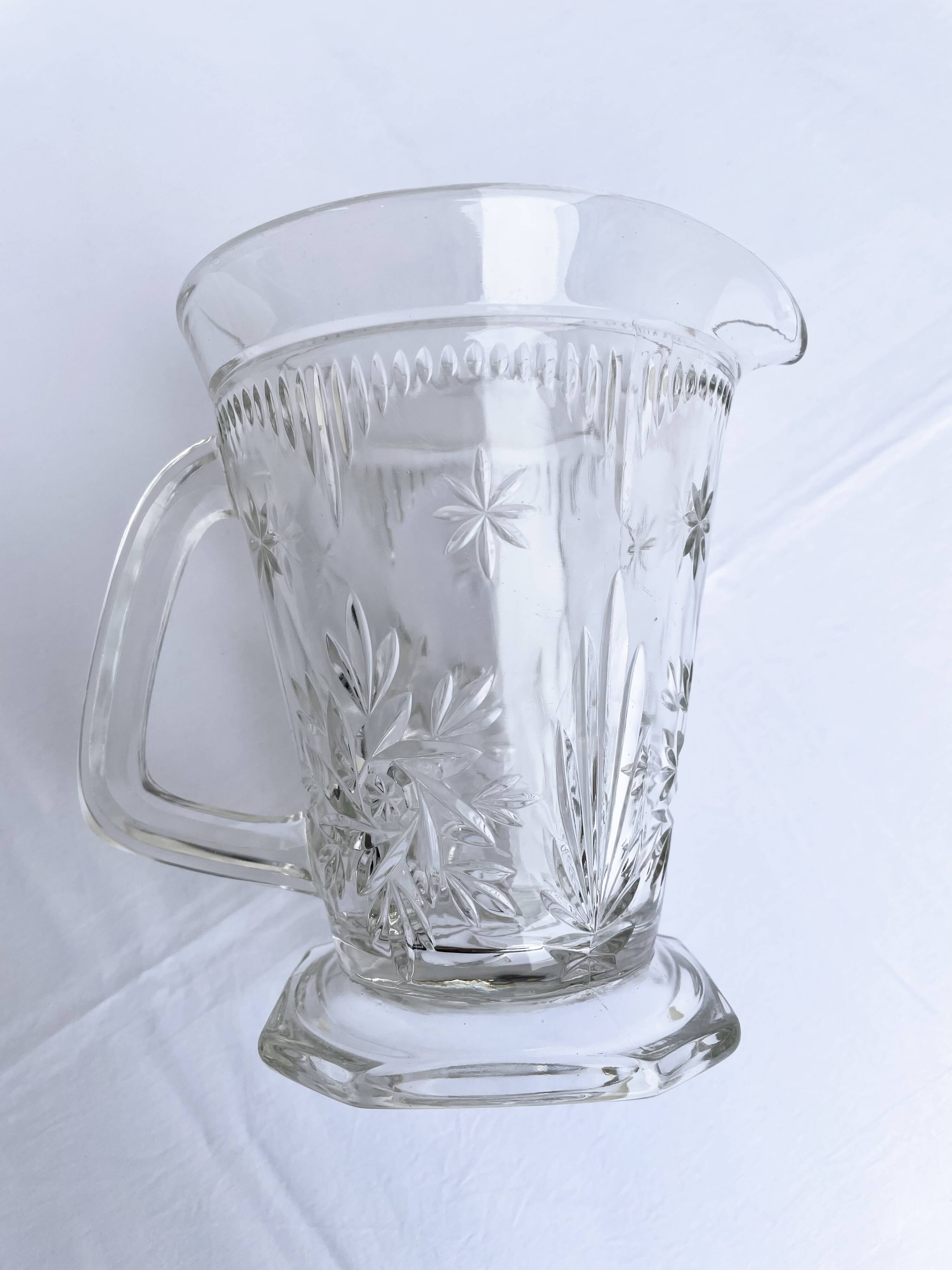 Cut glass jug Art Deco – 1950s