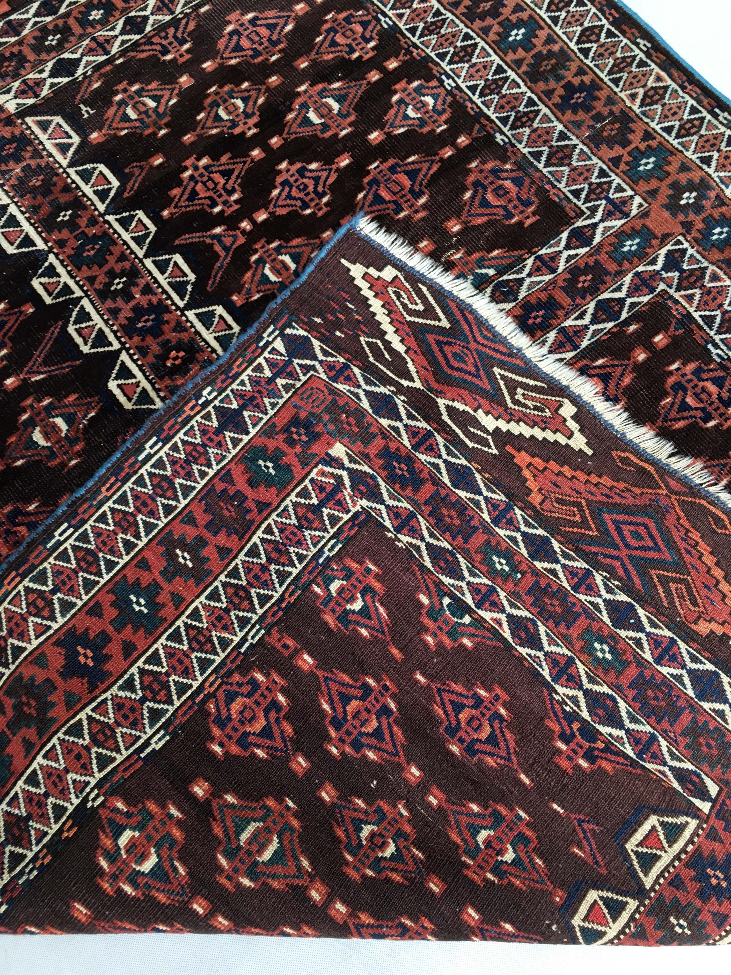 Carpet Tekke Engsi former 165 x 130 cm around 1900