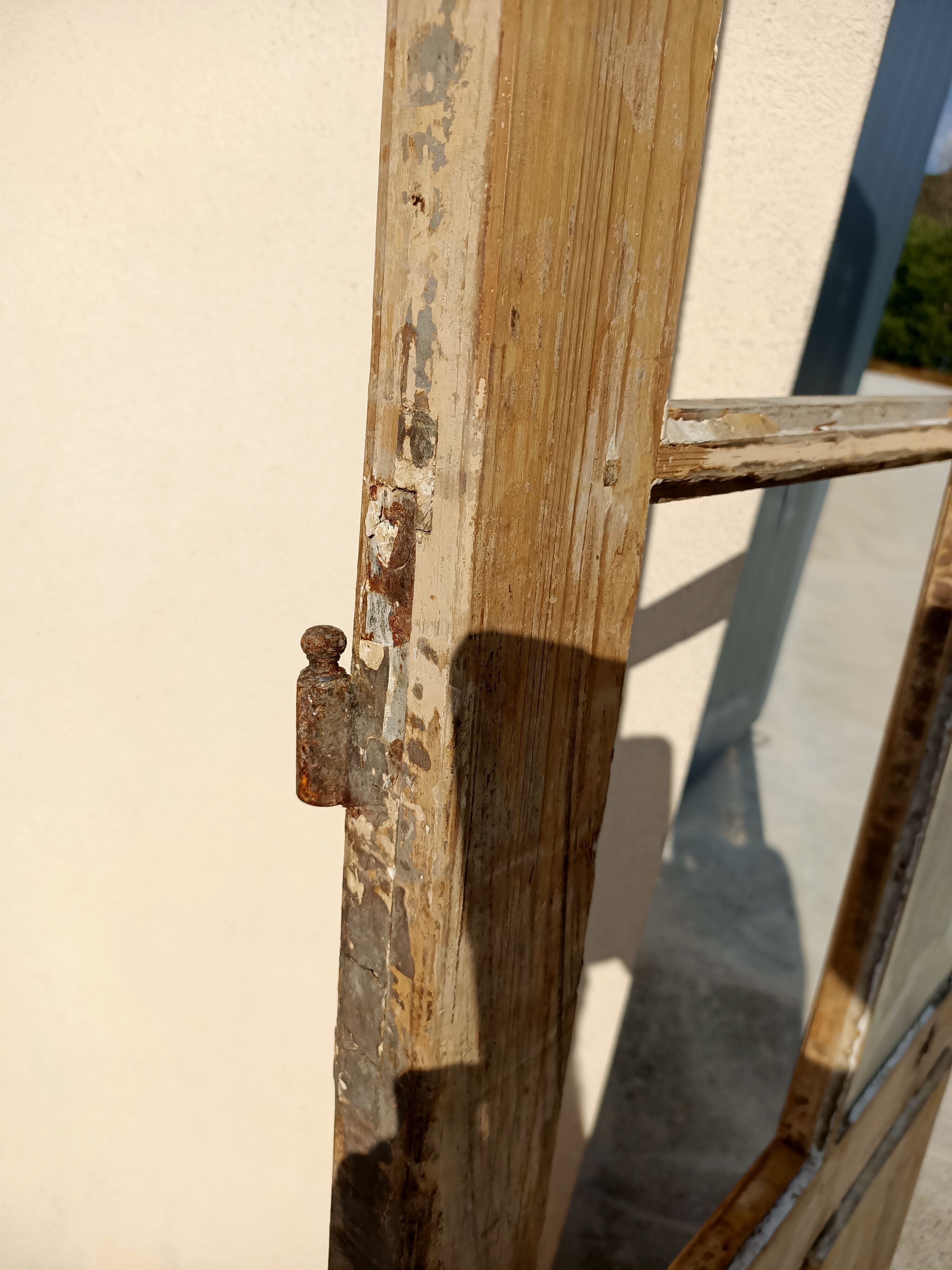 Porte ancienne 6 carreaux 86x243