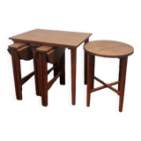 Mid-Century Danish Nesting Tables by Poul Hundevad