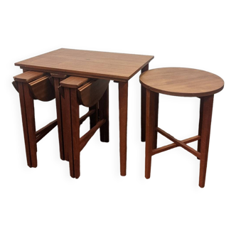 Mid-Century Danish Nesting Tables by Poul Hundevad