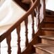 Model of an old wooden staircase, craftsmanship work.