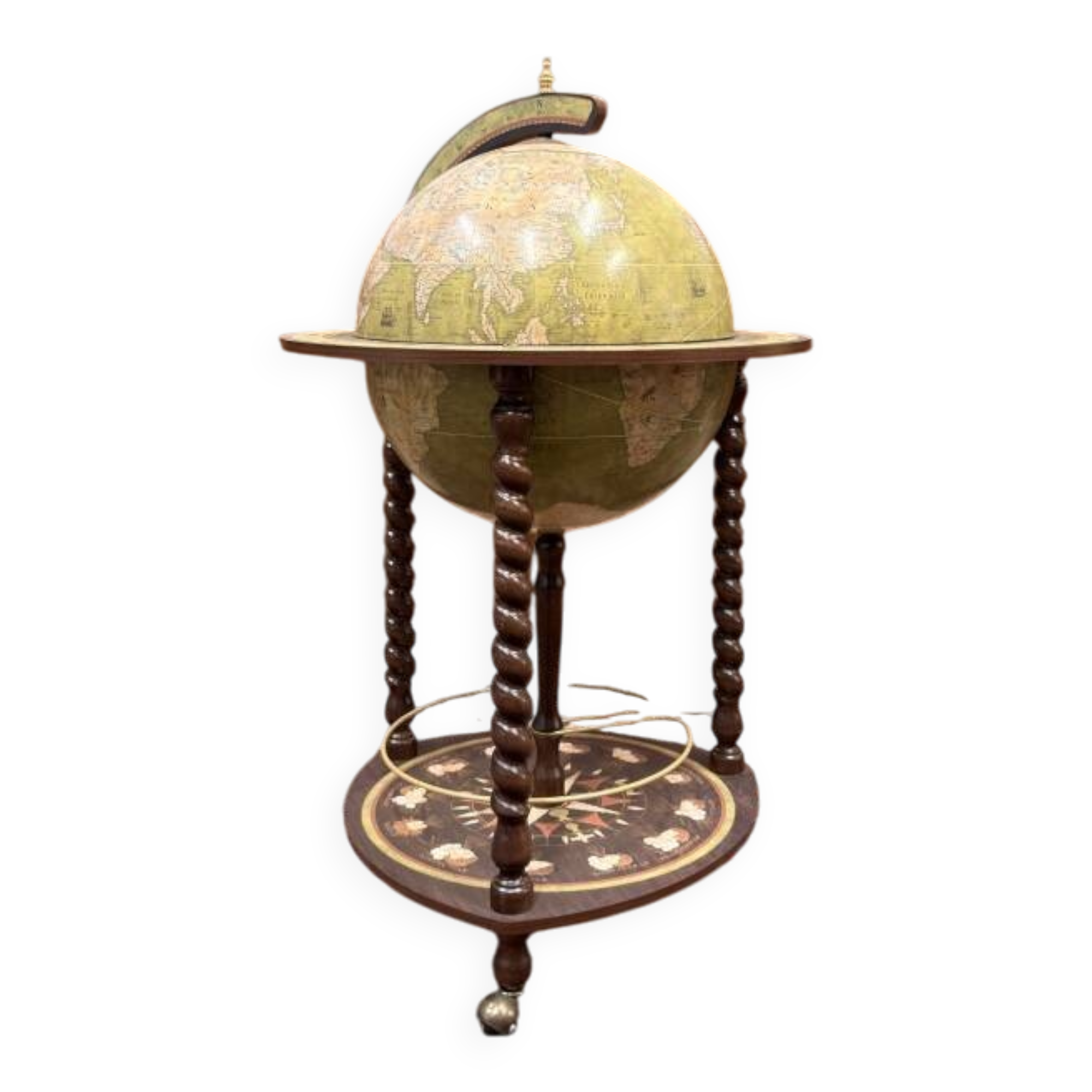 Bar Globe au sol italien classique Zoffoli