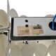 Doria Lights - white/grey metal - cord wall lamp - FRG - 1960s