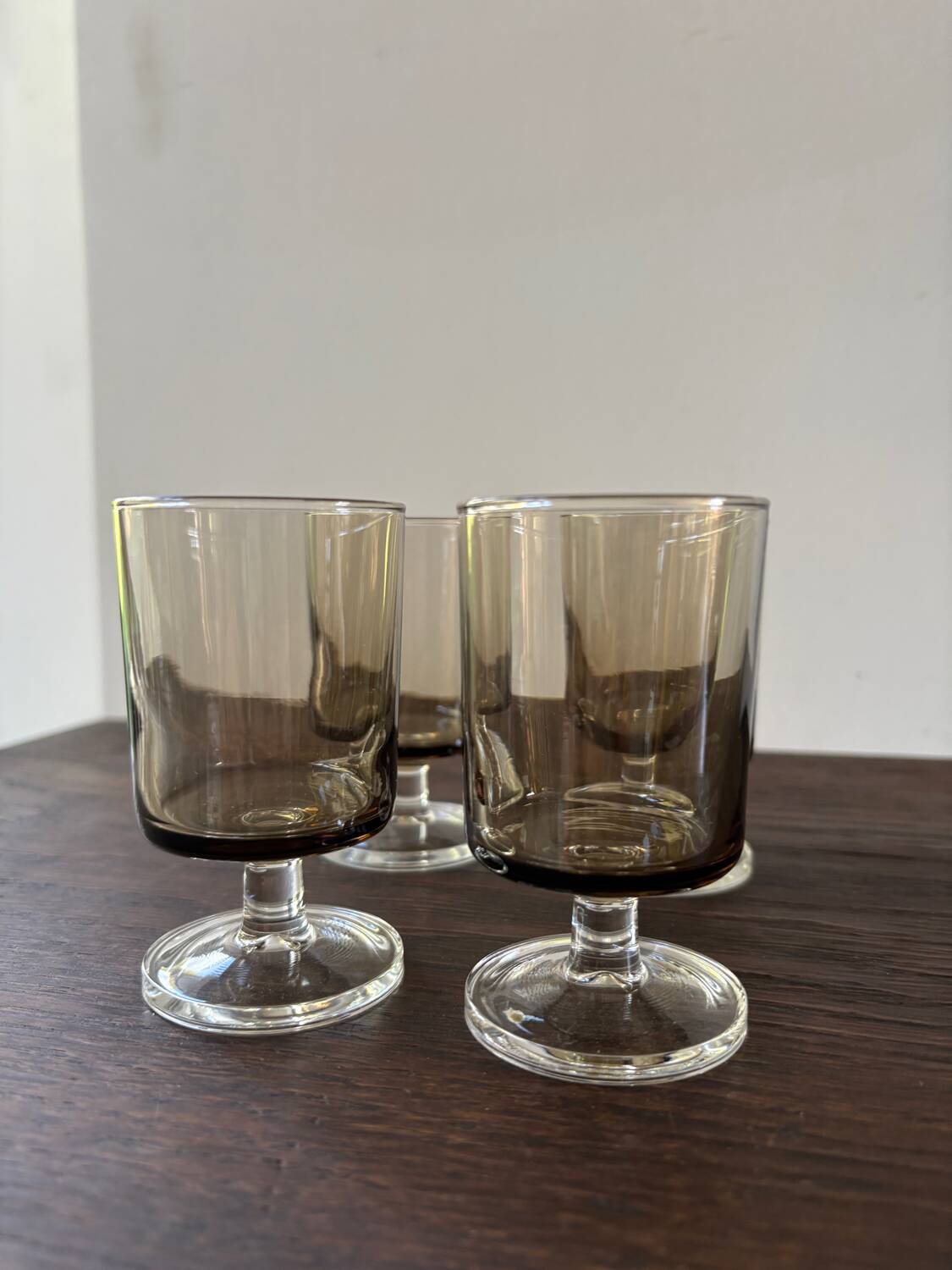 4 verres à pied luminarc vintage modèle Suède