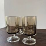 Set of 4 Luminarc vintage stemmed glasses, Sweden model
