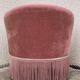 Pink velvet toad armchair 1970